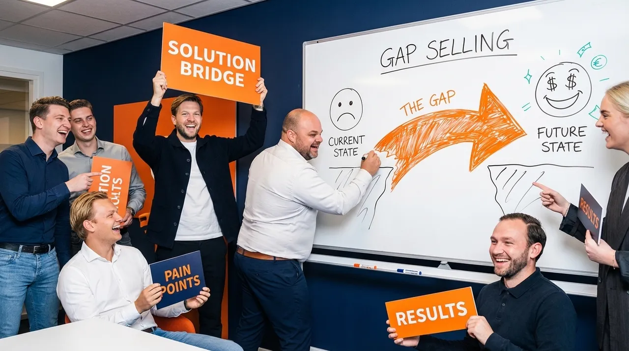 Visual representation of Gap Selling