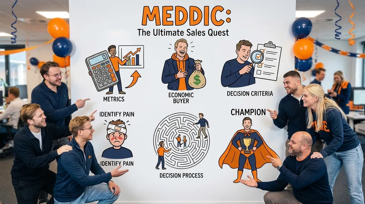 Visual representation of MEDDIC