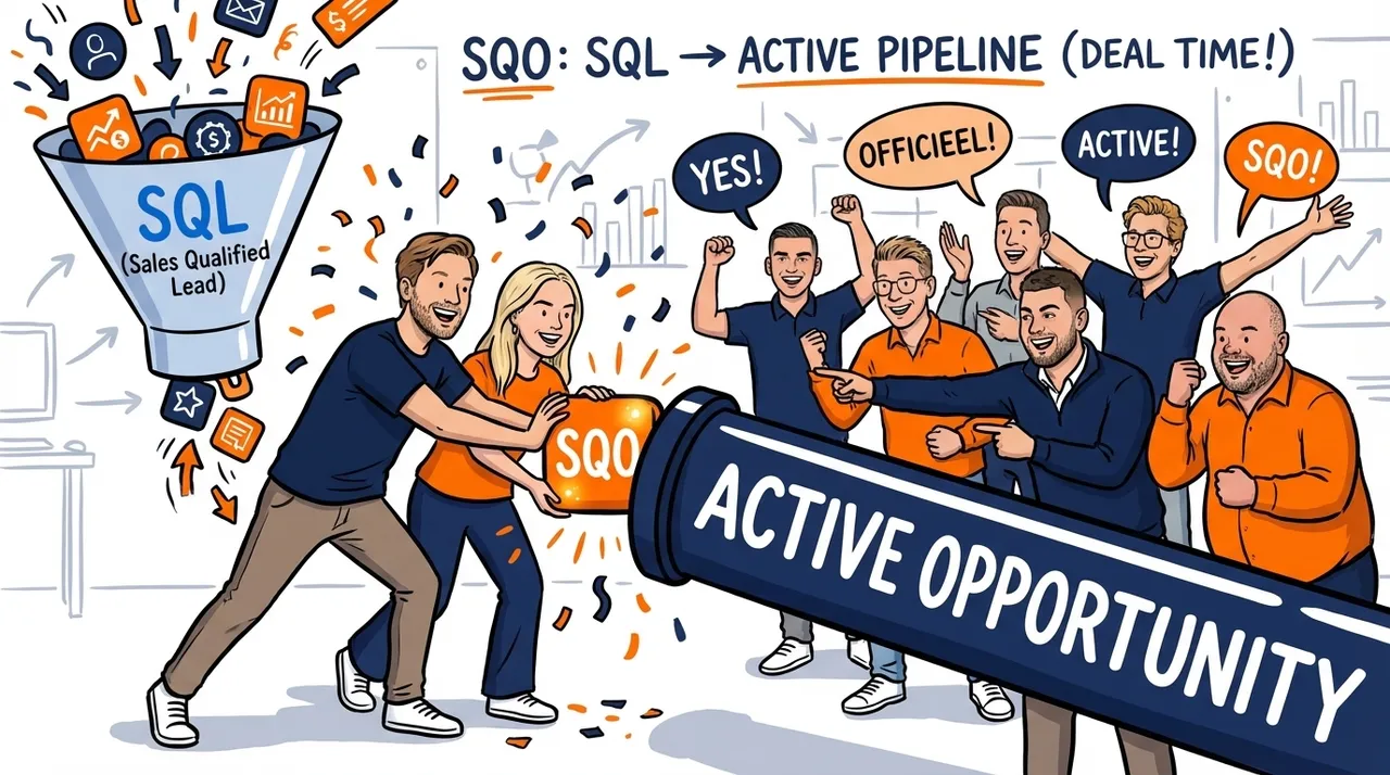 Visual representation of Sales Qualified Opportunity (SQO)